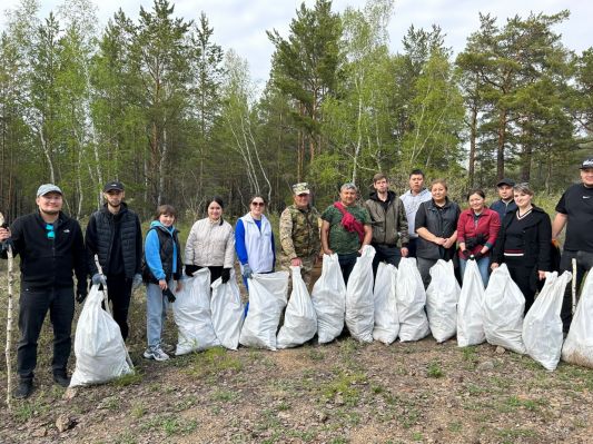 Сегодня на территории ГНПП “Бурабай” проведена экологическая акция “Табиғат-тал бесігің”