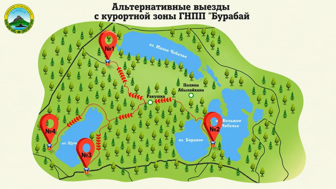 Бурабайдан қалай жылдам шығуға болады: туристерге баламалы бақылау-өткізу бекеттері туралы кеңестер